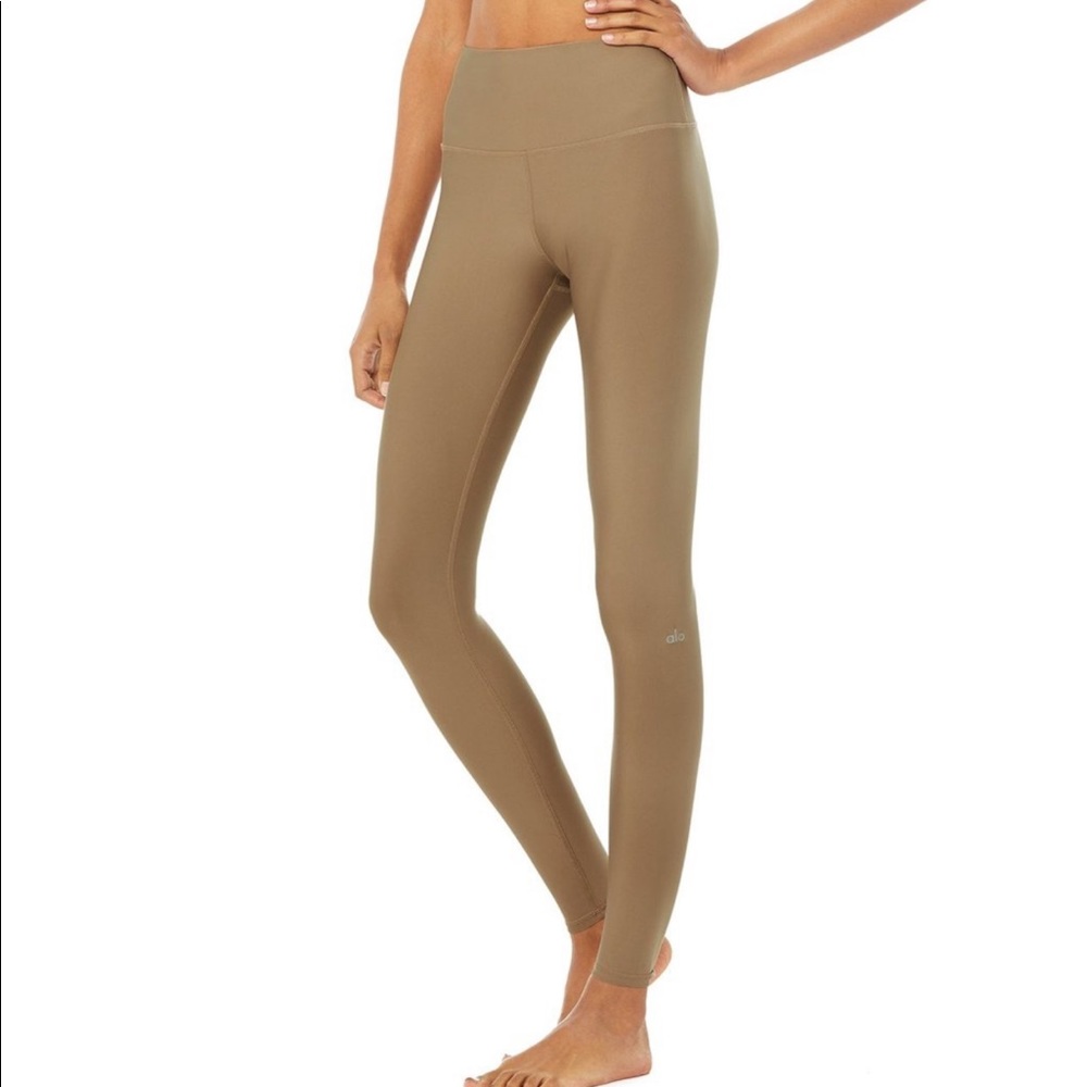 ALO Yoga High-Waist Olive Green Leggings